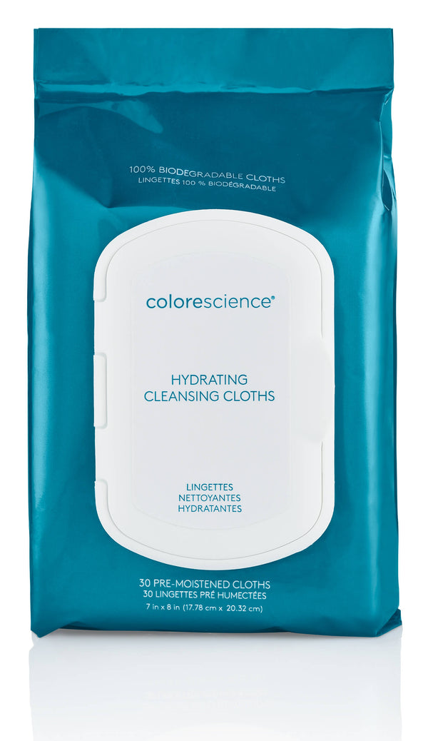 Colorescience-Hydrating Cleansing Cloths (Biodegradable Makeup Removal Face Wipes)