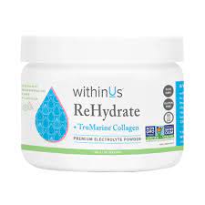 within Us- ReHydrate + TruMarine® Collagen Jar - Organic WATERMELON + LIME